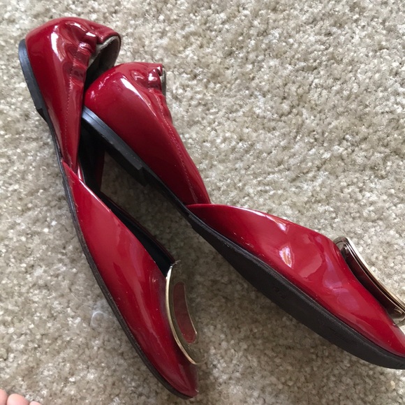 Roger vivier red chips patent leather flats - Picture 6 of 8